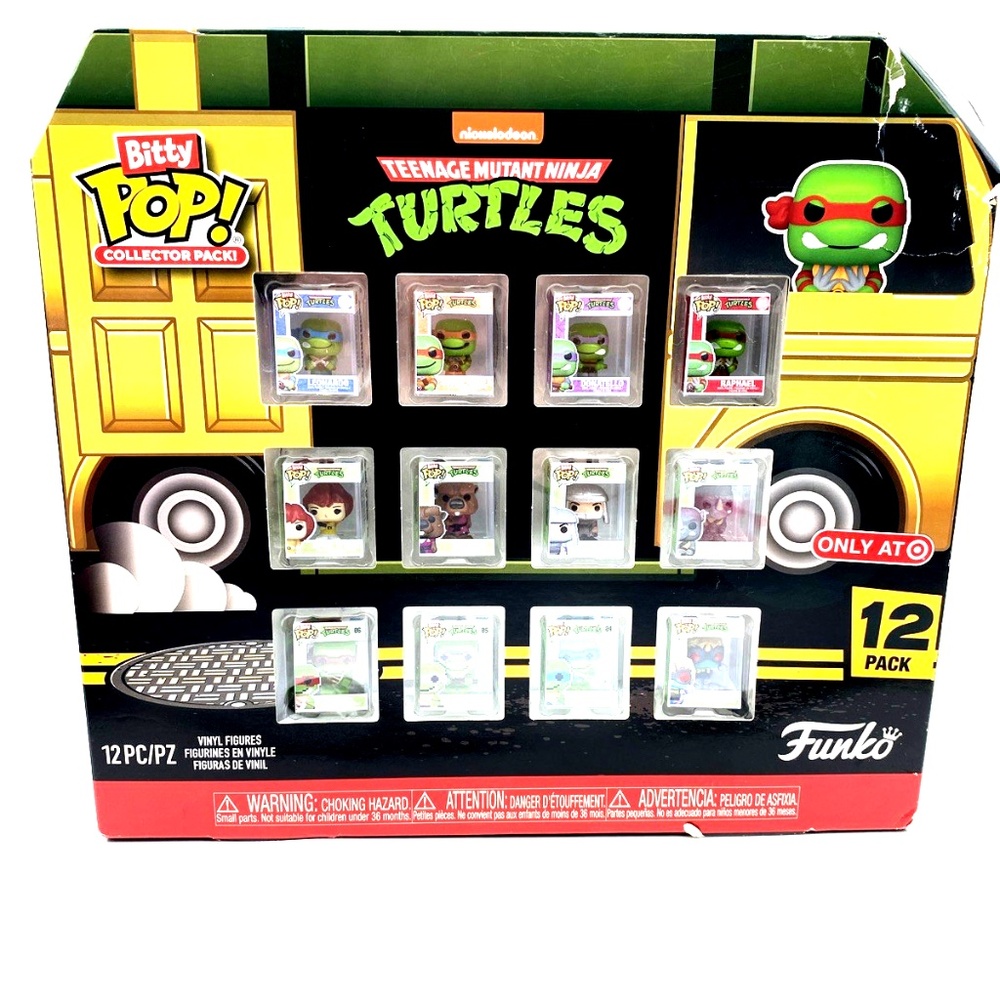Funko Bitty Pop! Teenage Mutant Ninja Turtles Figures 12 Pack Toys Collectibles